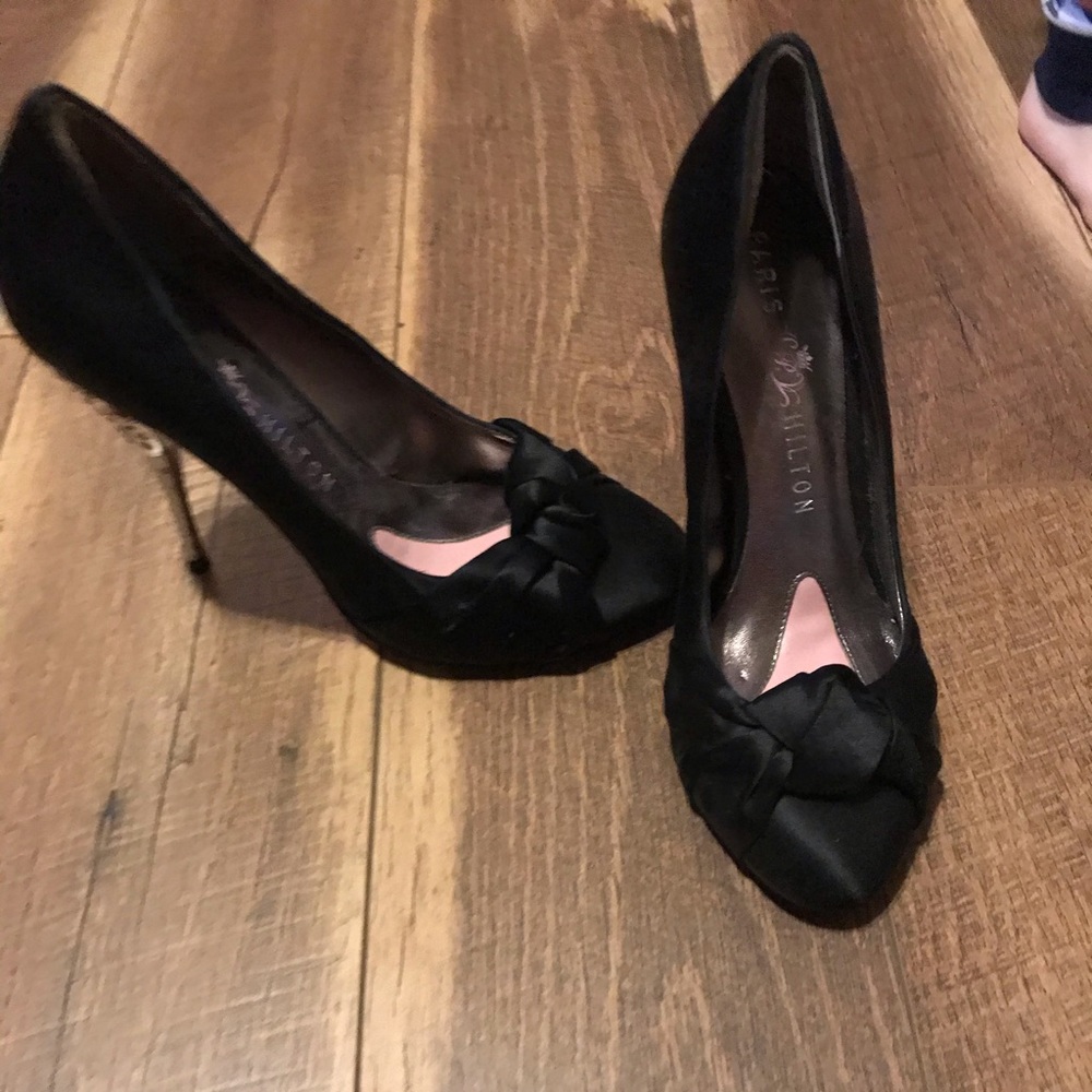 Paris Hilton Black high heels